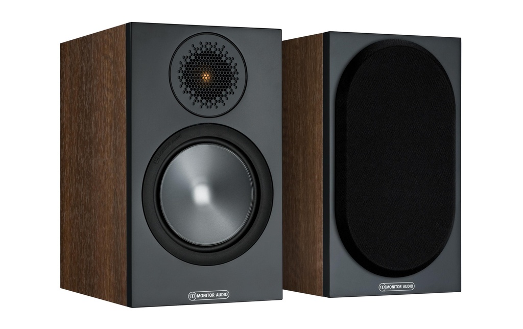 Monitor Audio Paire d’enceintes d’étagère Bronze 50 Noyer