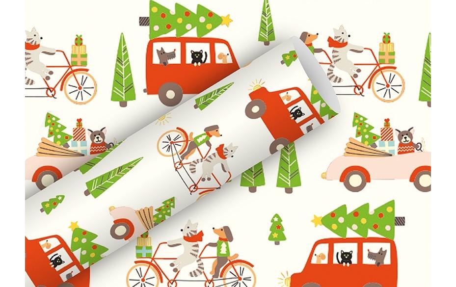 Braun + Company Papier cadeau Home for Christmas