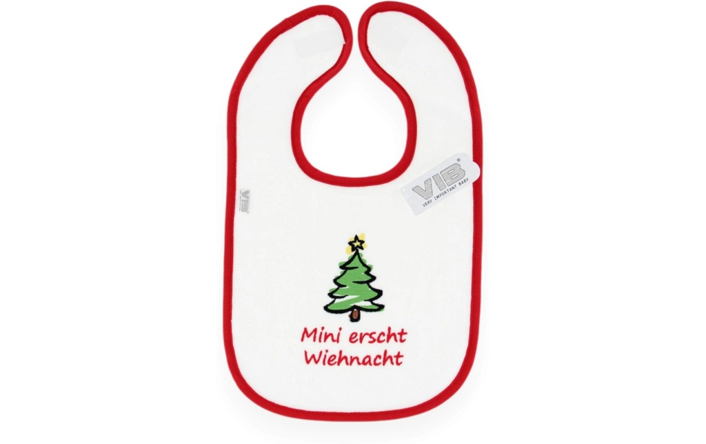 Very Important Baby Bavoir Mini erscht Wiehnacht Blanc/rouge
