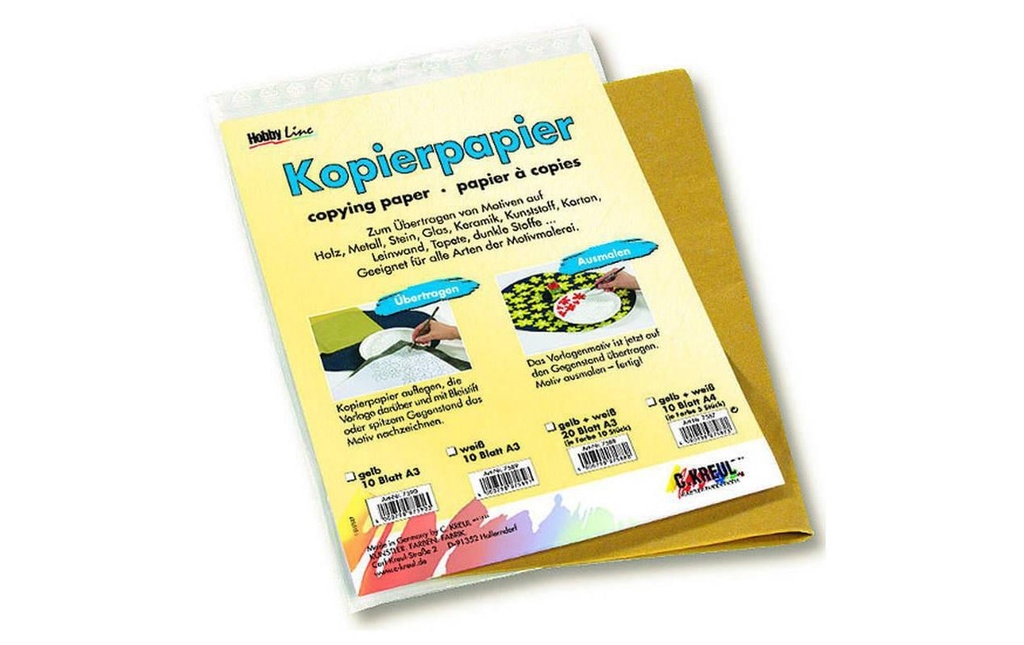 Kreul Papier carbone 31 x 40 cm Blanc 10 Pièce/s
