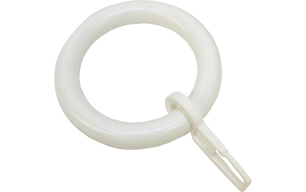 Gardinia Anneau de rideau crochets de pliage inclus 10 pièces, blanc