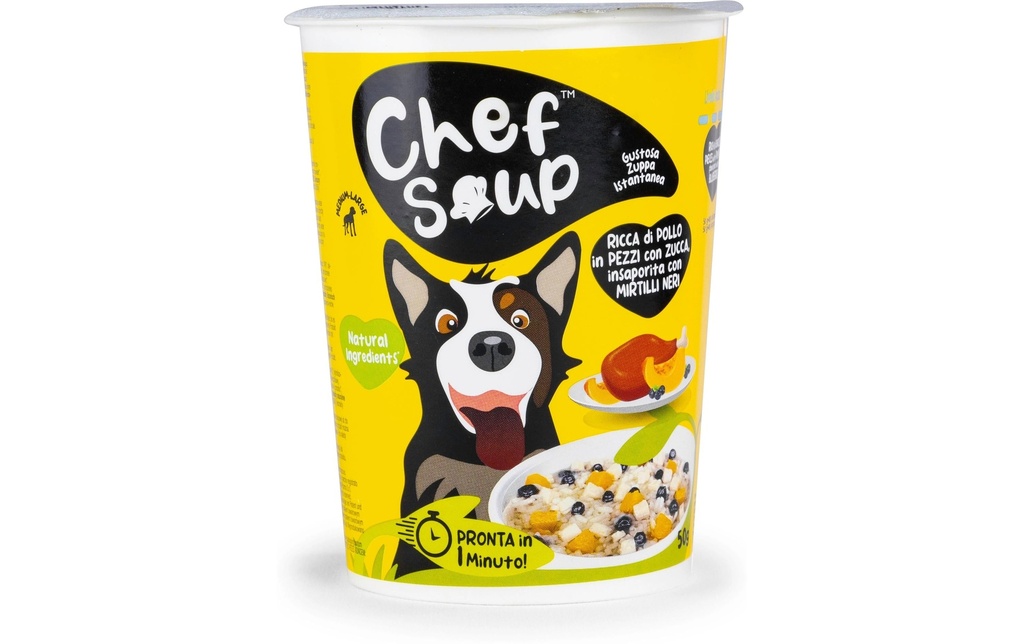 Chef Soup Poulet, potiron, myrtille 50 g
