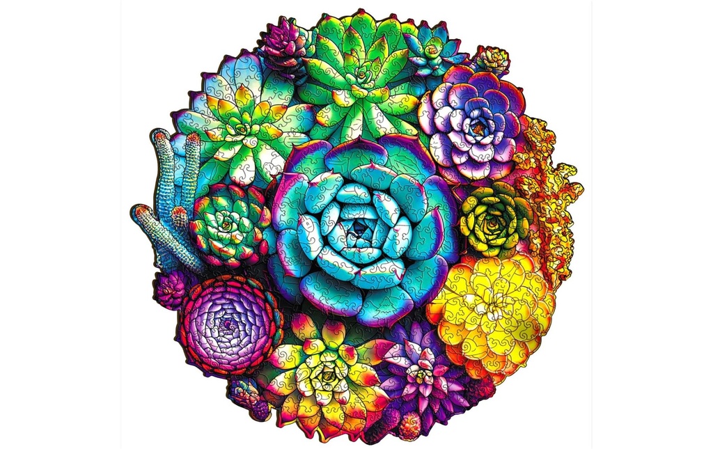 Escape Welt Puzzle en bois Succulentes