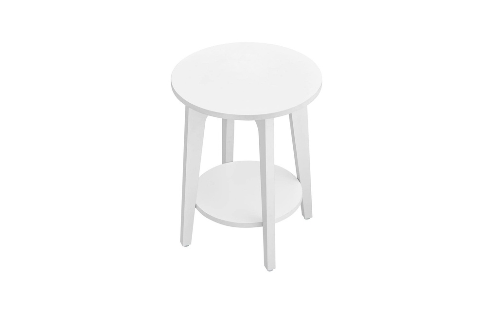 VASAGLE Table d'appoint 40 x 50 cm, blanc