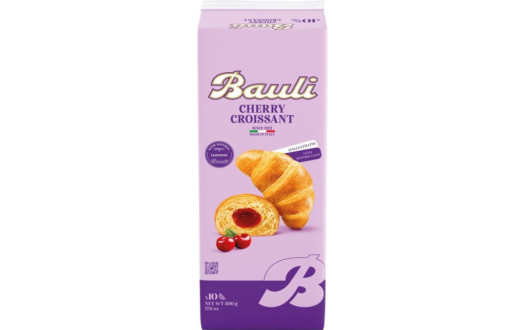 Bauli Croissant – Cerise 10 pièces, 500 g