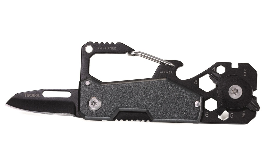 Troika Couteau de poche Toolinator 10 fonctions Noir