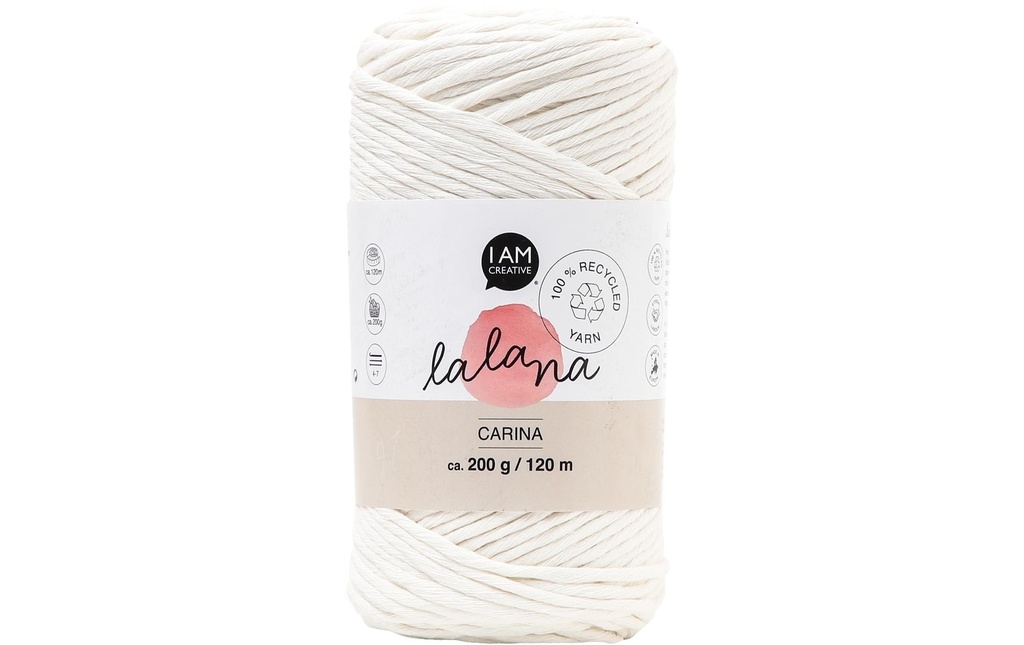 lalana Laine Carina 200 g, Crème
