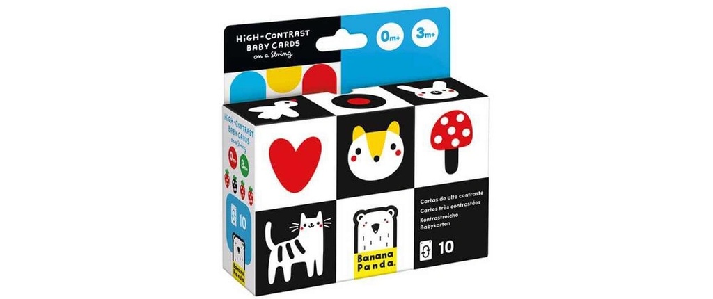 BANANA PANDA Baby cartes High Contrast 10p. (10 pces)