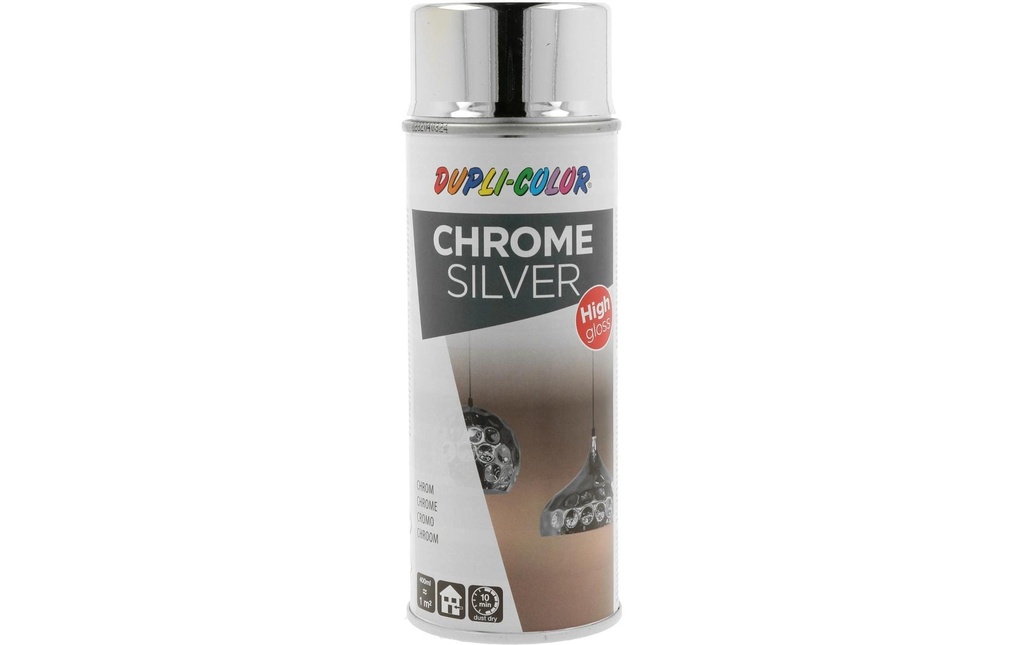 DUPLI-COLOR Peinture à effet Chrome 400 ml, Argenté