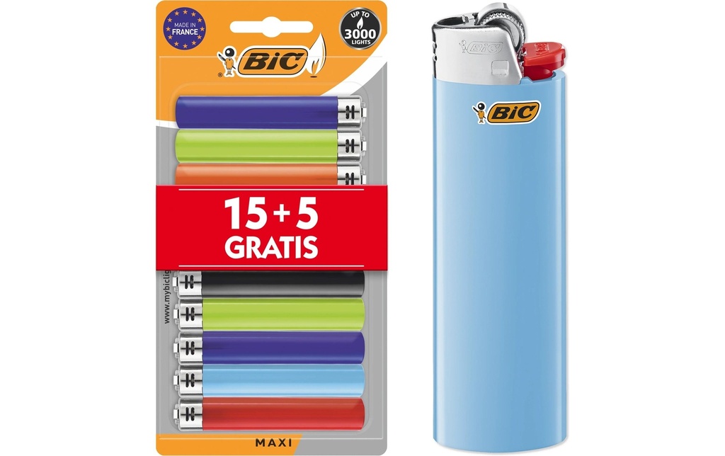 BIC Briquet Maxi J26 Assorti