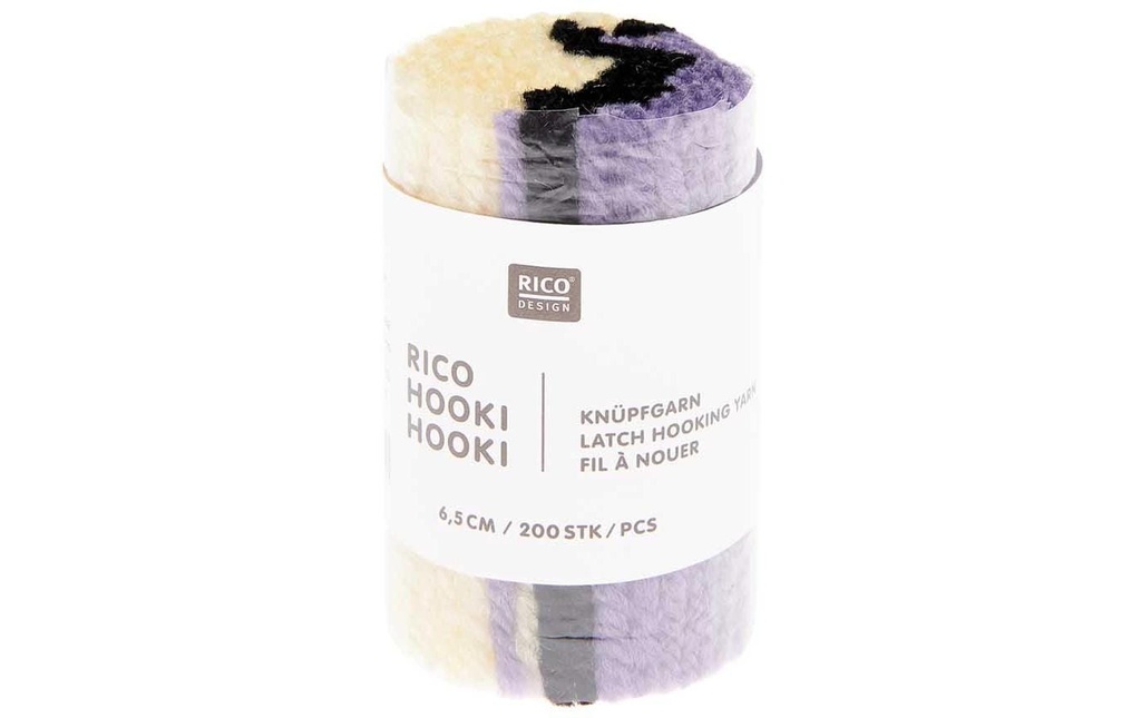 Rico Design Rico Hooki Hooki fil à nouer, marbré Jaune clair