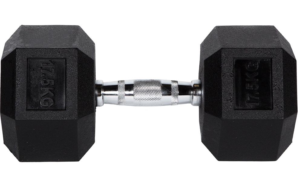 Fitcom Hex Dumbbell, 17.5 kg