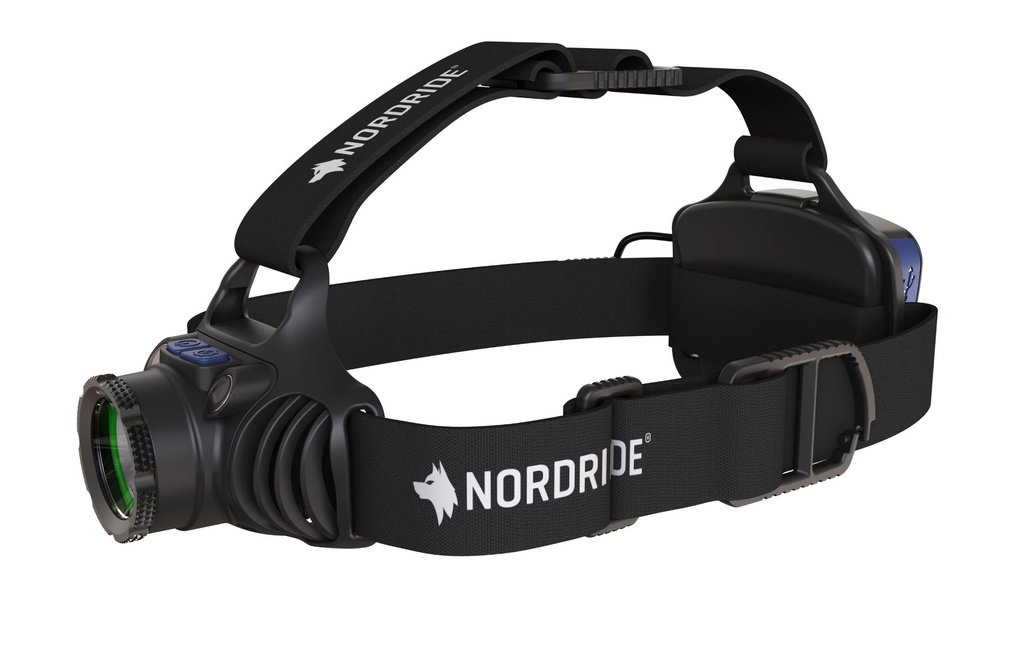 Nordride Lampe frontale Active Pro R Hybrid Noir, 640 lm, IP65
