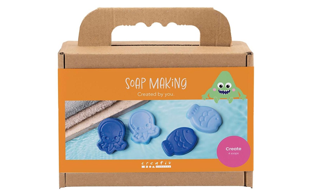Creativ Company Kits de bricolage - Fabrication de savon, animaux marins, bleu
