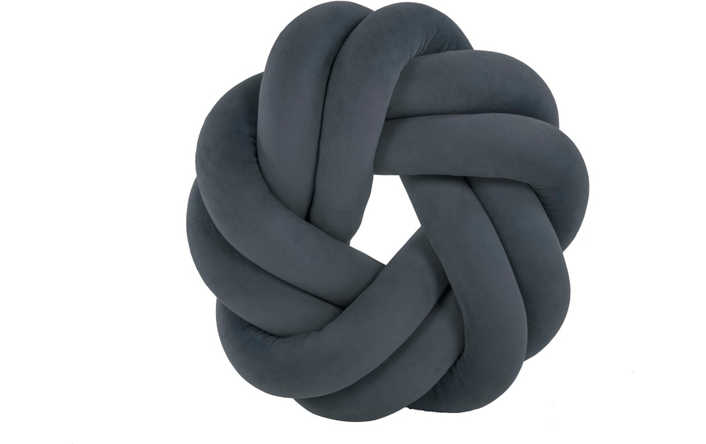 Tiseco Coussin Knot 30 x 30 cm, Gris