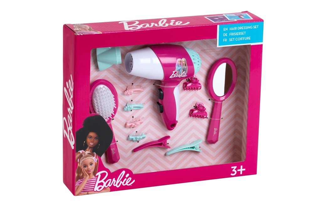 Klein-Toys Coiffeuse Barbie avec sèche-cheveux
