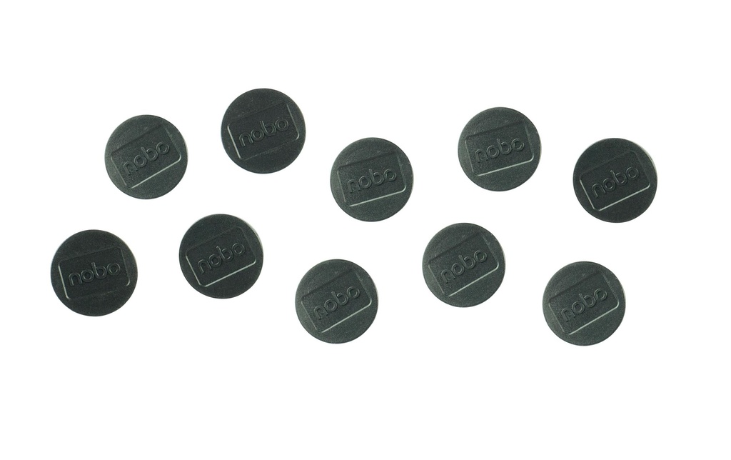 Nobo Aimant Ø 3.8 cm 10 Pièce/s, Noir