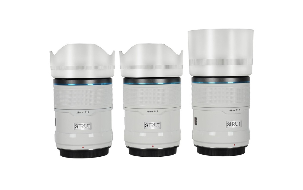 Sirui Longueur focale fixe Sniper 23, 33, 56mm F/1.2 Blanc Sony E