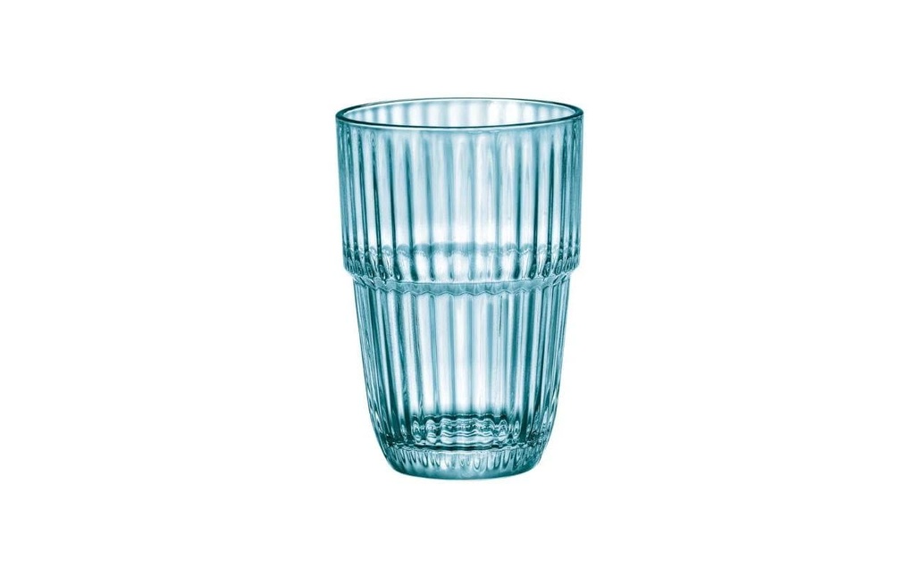Bormioli Rocco Verre à long drink Barshine 380 ml, 6 Pièce/s, bleu glacier