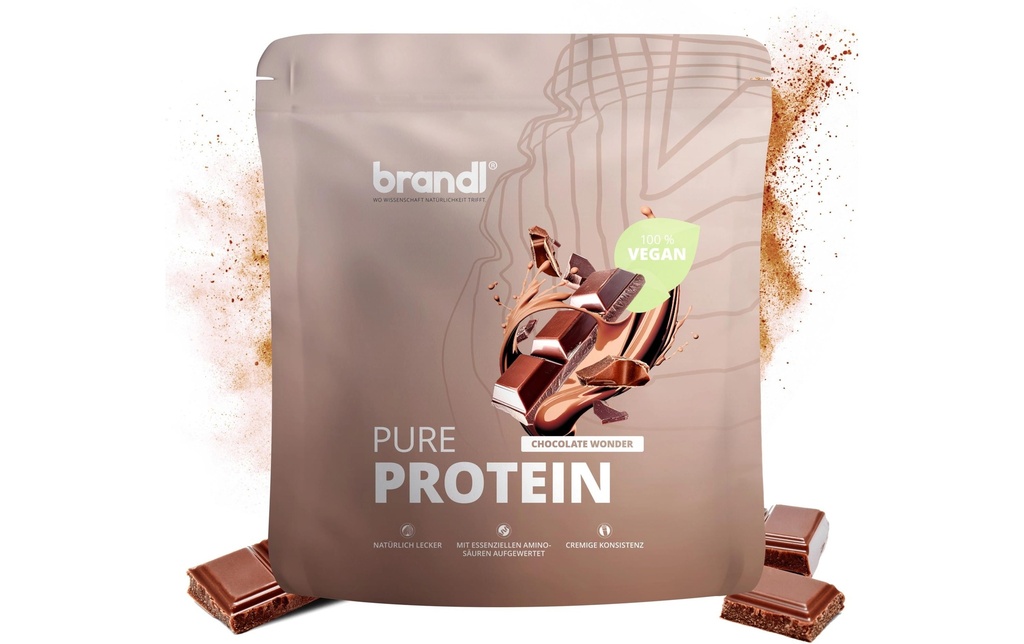 Brandl-Nutrition Poudre Pure Protein 2.0 végétalien Chocolat 1000 g