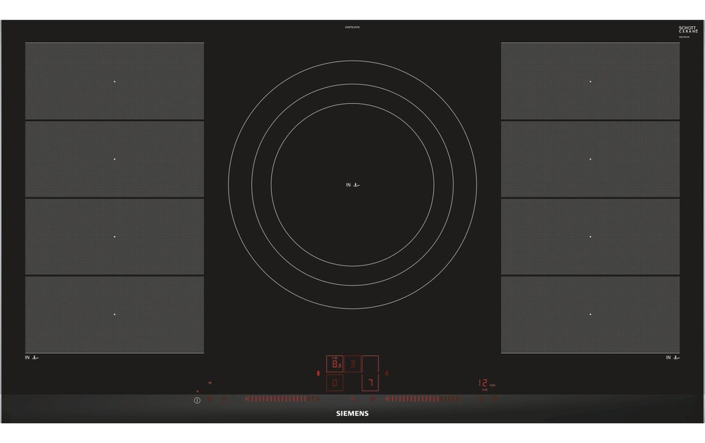 Siemens Plaque de cuisson par induction EX975LVV1E Design à facettes