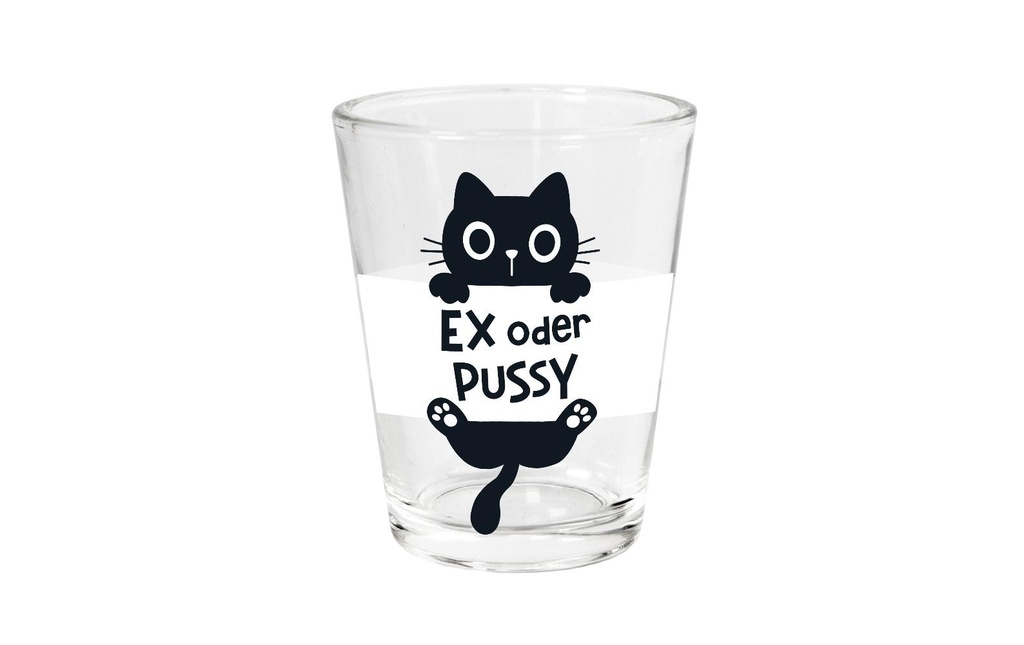 Grafik Werkstatt Verre à liqueur Ex ou chatte