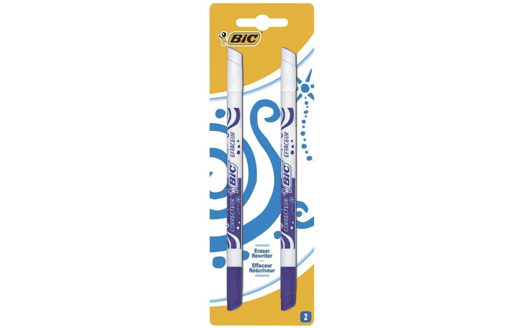BIC Effaceur d'encre pour encre bleue, 2 pièces