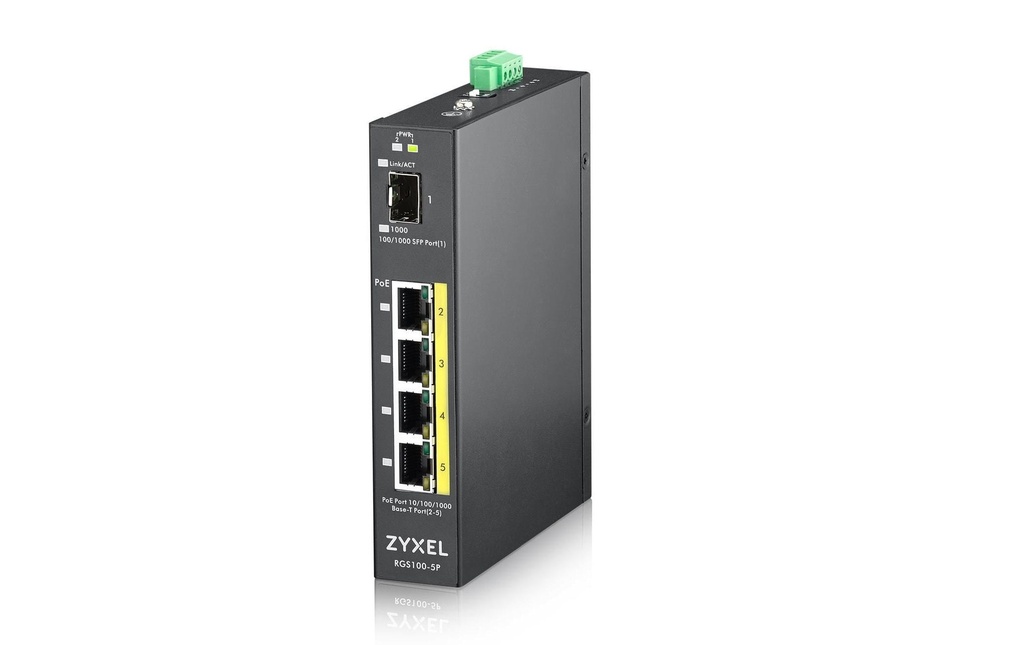Zyxel PoE+ Switch RGS100-5P 5 Port
