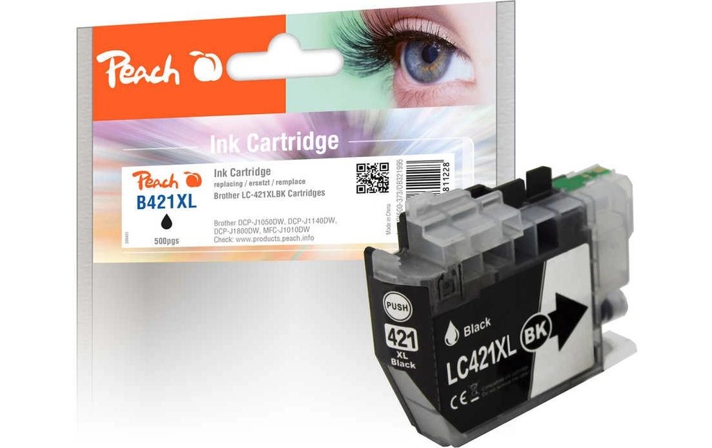 Peach Encre Brother LC-421XLBK noir