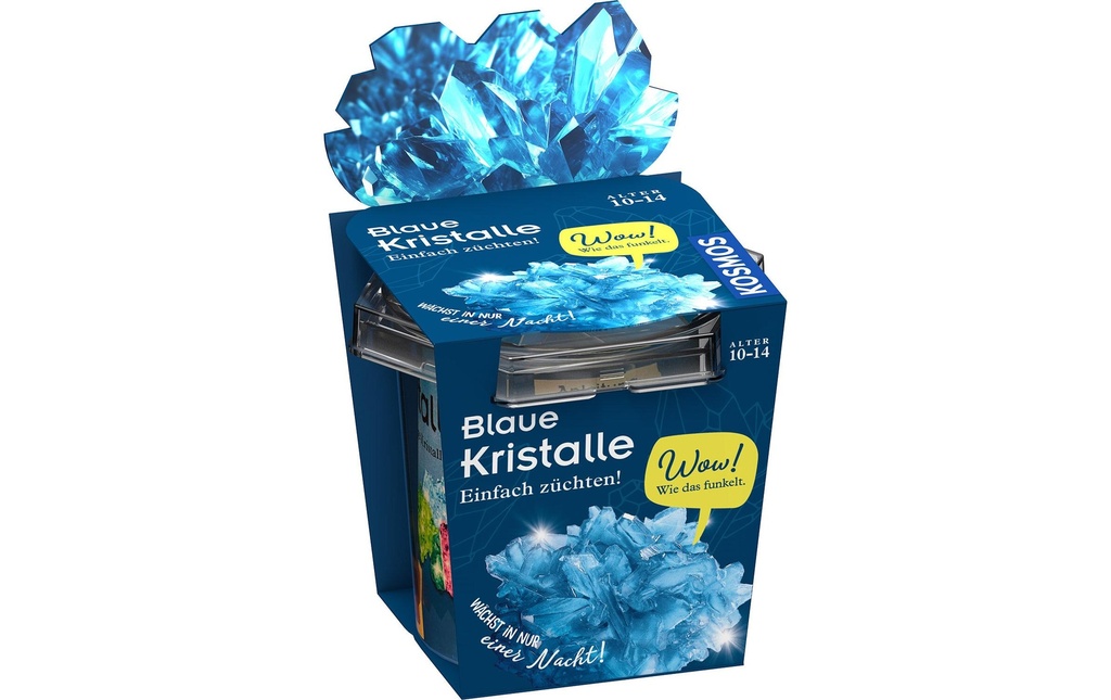 Kosmos Boîtes d’expérimentation Cultiver soi-même des cristaux bleus