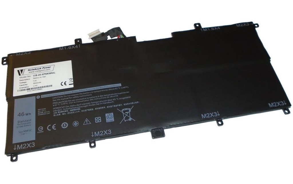 Vistaport Batterie für DELL XPS 9365