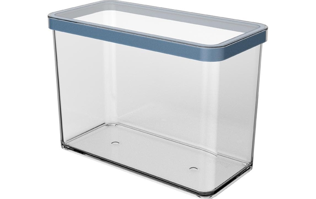 Rotho Récipients à provisions Premium Loft 2.1 l, Bleu/Transparent