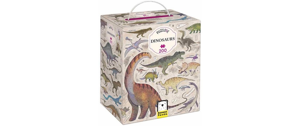 Banana Panda Puzzle Puzzlove Dinosaurs Carton 200 pièces
