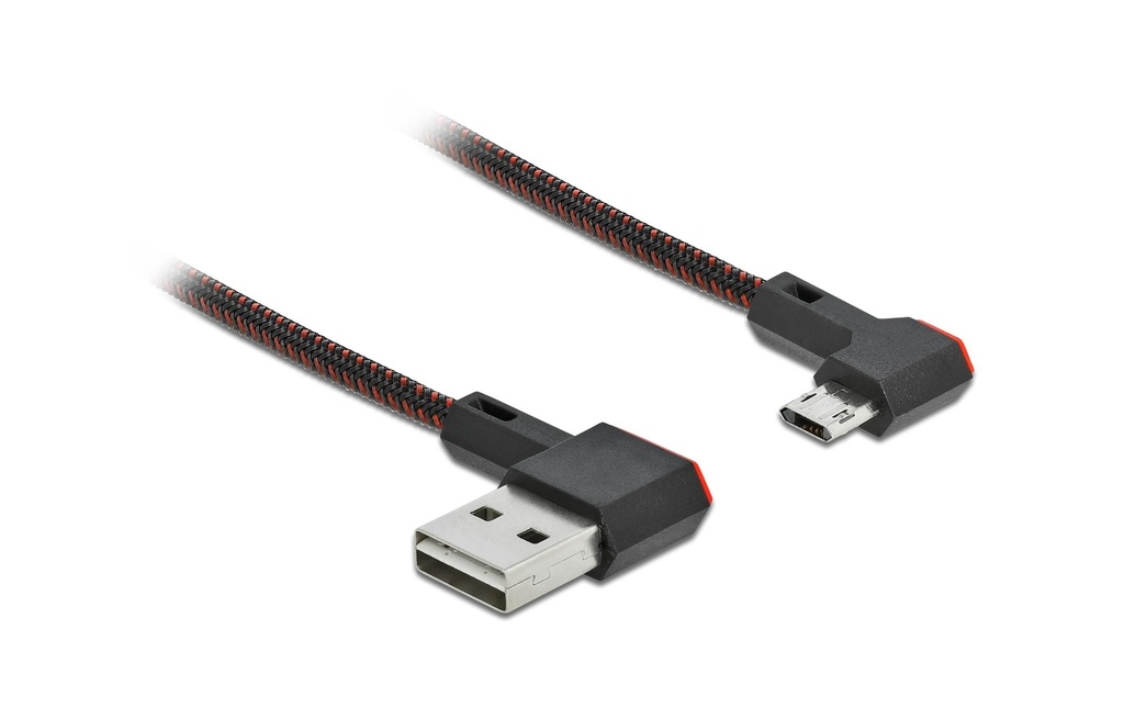 Delock Câble USB 2.0 EASY-USB, coudé USB-A - Micro-USB B 0.5 m