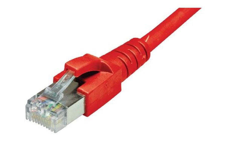 Dätwyler IT Infra Câble patch RJ-45 - RJ-45, Cat 6A, S/FTP, 1.5 m, Rouge