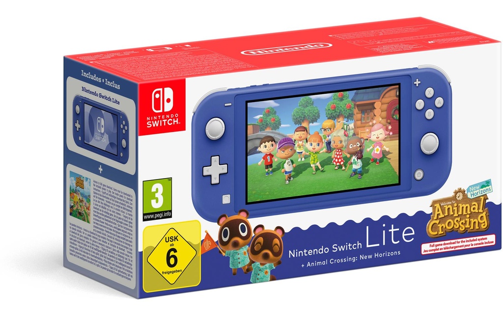 Nintendo Nintendo Switch Lite Animal Crossing bleue
