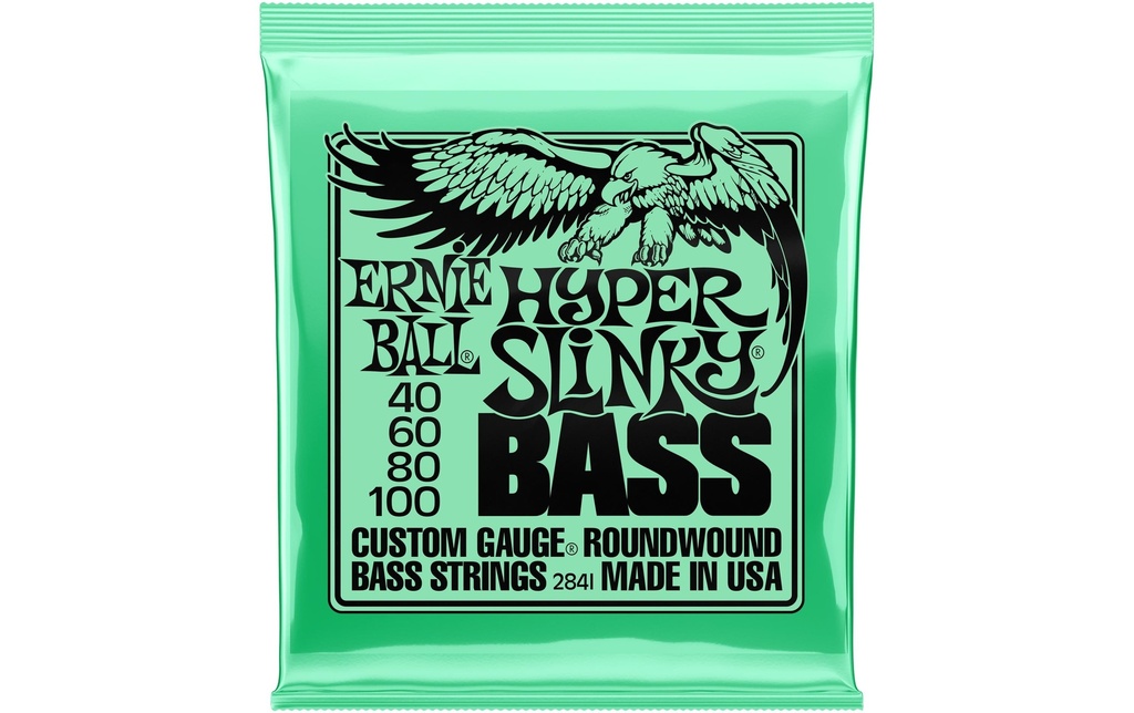 Ernie Ball Cordes de basse 2841 Slinky Bass – Hyper 40-100