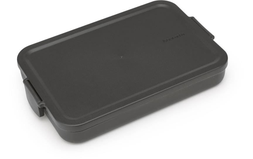 Brabantia Boîte casse-croûte Make & Take 25.5 x 16.6 x 3.7 cm, Gris foncé