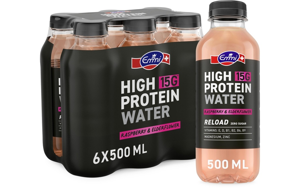 High Protein Water Framboise Sureau 6 x 500 ml