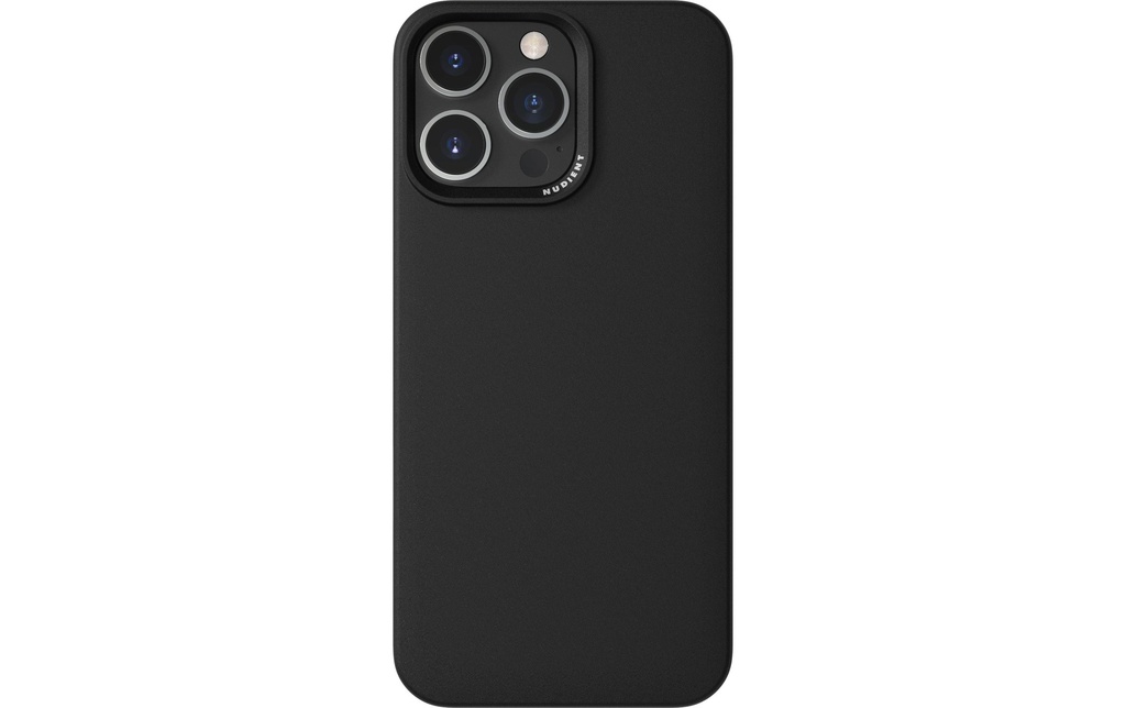 Nudient Coque arrière Boîtier mince Magsafe iPhone 16 Pro Max Noir d'encre
