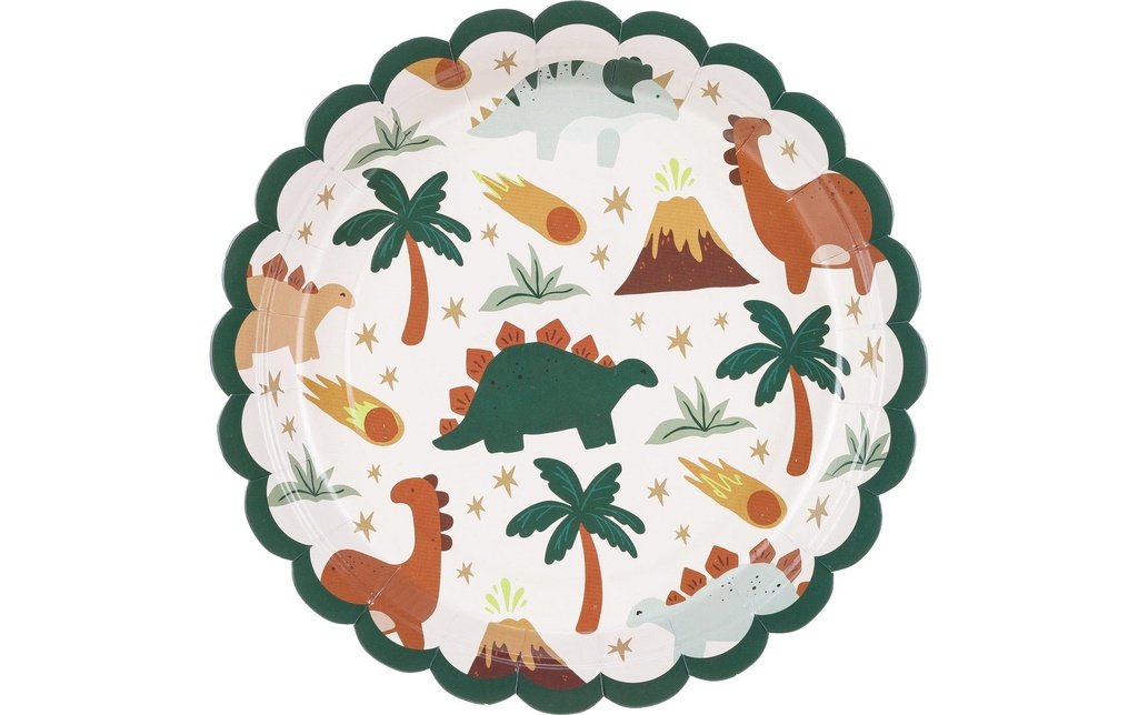 Partydeco Assiettes jetables Dinosaures 6 Pièce/s