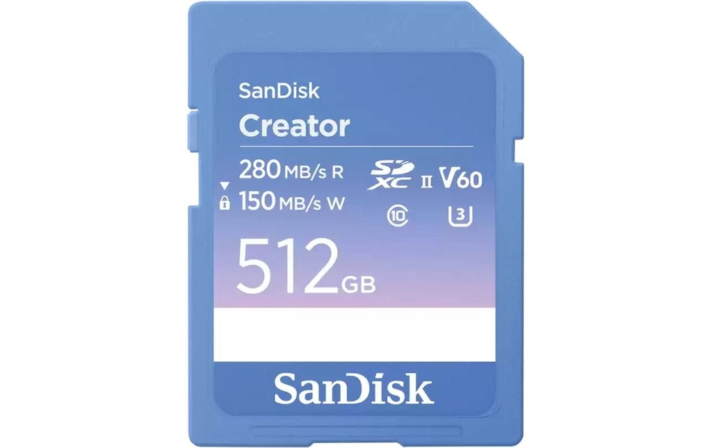SanDisk Carte SDXC Creator UHS-II 512 GB