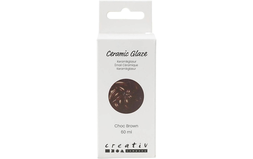 Creativ Company Émail céramique 984 - 1101 °C, 60 ml, brun