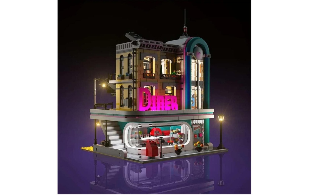 Light My Bricks Lumières-LED pour LEGO® pour 10260 Diner américain