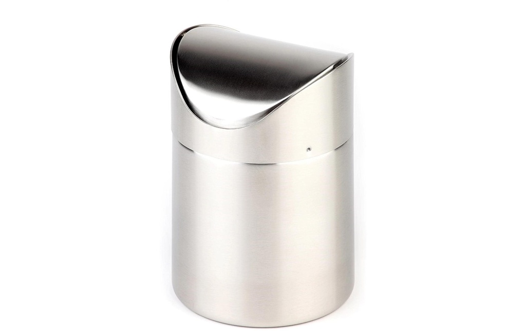 APS Poubelle de table Snap 0.7 l, Argenté