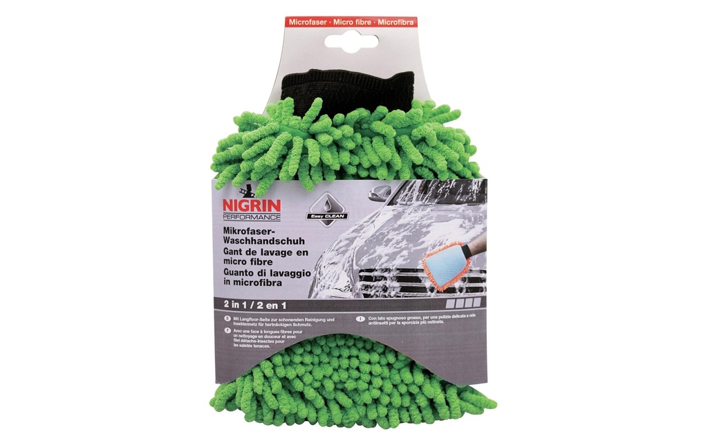NIGRIN Gant de toilette microfibre