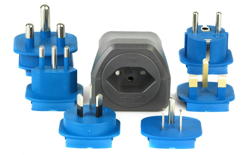 Brennenstuhl Adaptateur de voyage CH – World