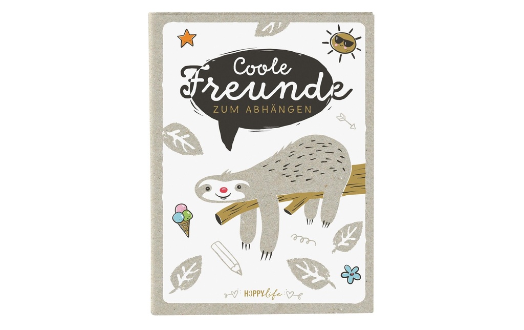Goldbuch Livre d’amis Paresseux de la vie heureuse