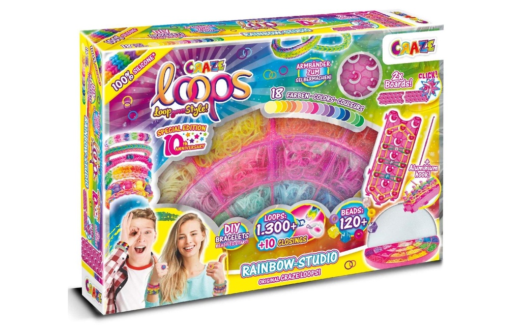 Craze Kits de bricolage Loops – Rainbow Studio 1300 Loops
