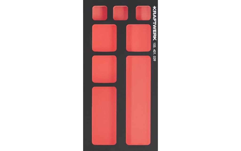 Kraftwerk Insert pour petites pièces Pro Line EVA3, 8 compartiments